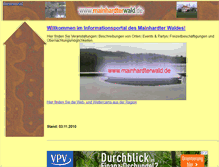Tablet Screenshot of mainhardterwald.de
